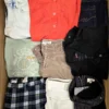 The photo shows a package with clothing in the category U.