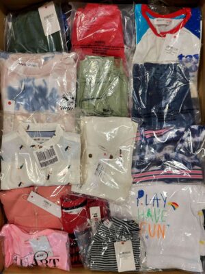 The photo shows a package with clothing in the category N.