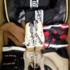 The photo shows a package with footwear in the category BSU.