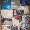 The photo shows a package with clothing in the category K.