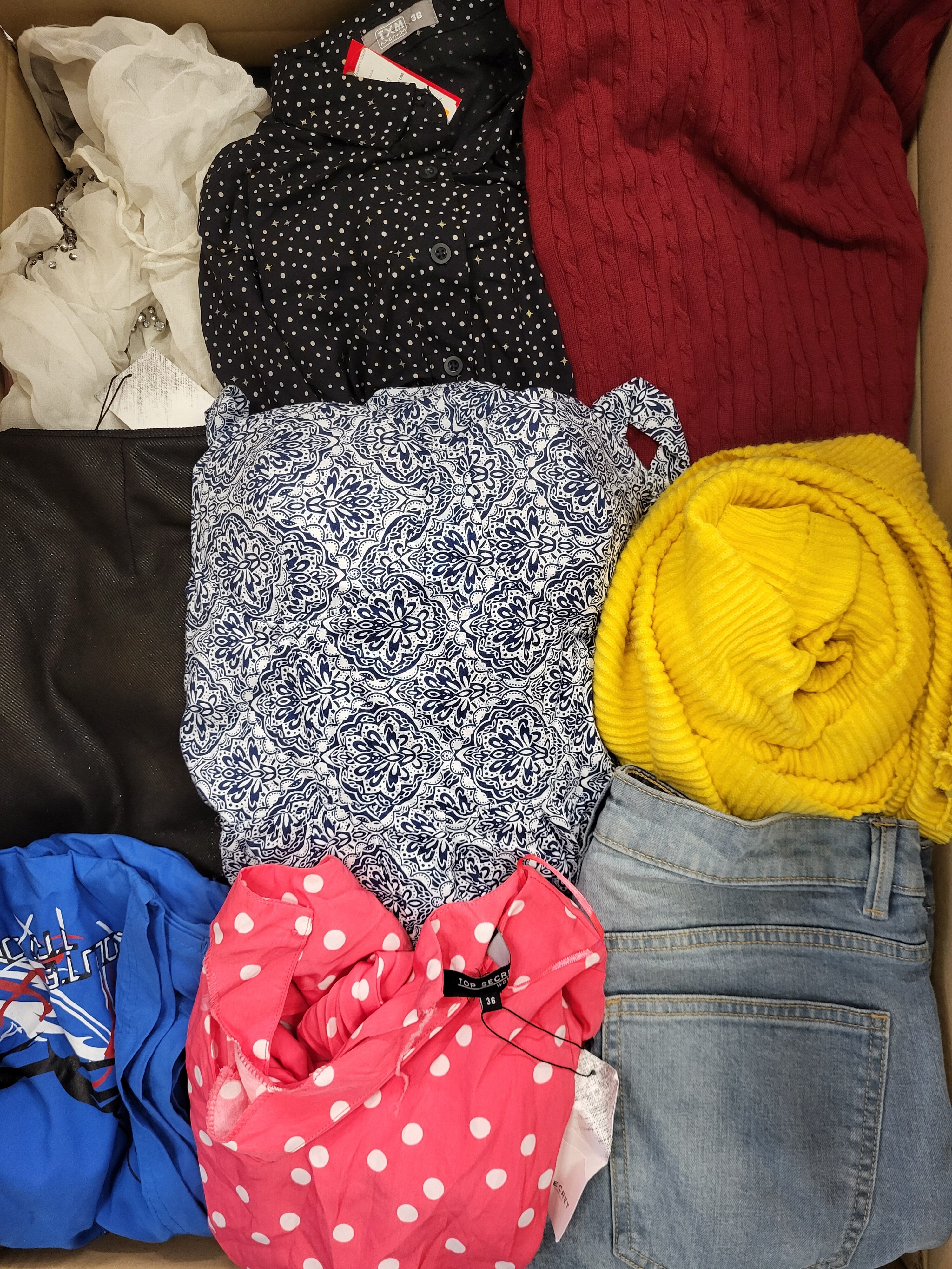 TSC699 3 The photo shows a package with clothing in the category TSC.