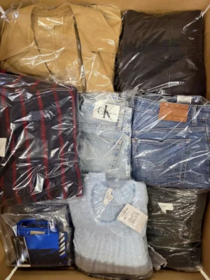 The photo shows a package with clothing in the category C.