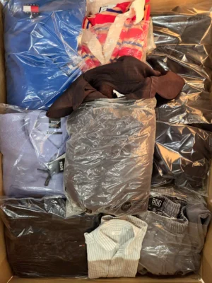 The photo shows a package with clothing in the category C.