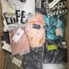 The photo shows a package with clothing in the category AP.