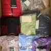 The photo shows a package with clothing in the category AP.
