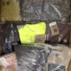 The photo shows a package with clothing in the category AP.