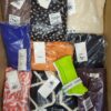 The photo shows a package with clothing in the category YA.