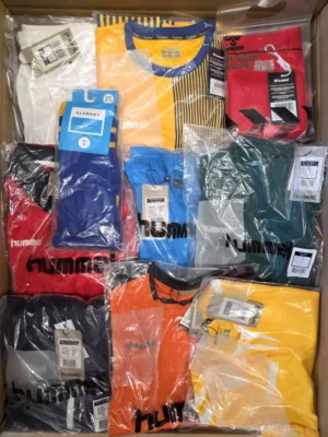 The photo shows a package with clothing in the category H.