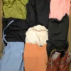 The photo shows a package with clothing in the category BSN.