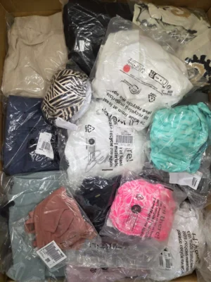 The photo shows a package with clothing in the category B.