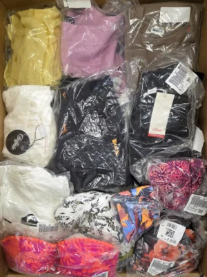 The photo shows a package with clothing in the category B.
