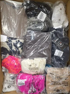 The photo shows a package with clothing in the category B.