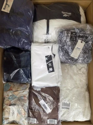 The photo shows a package with clothing in the category B.