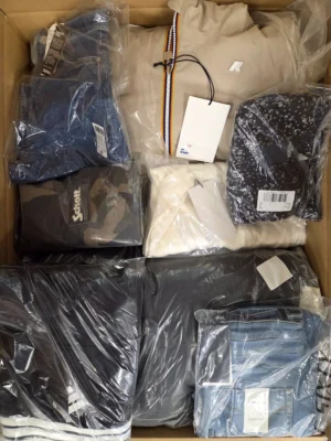The photo shows a package with clothing in the category B.