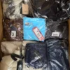 The photo shows a package with clothing in the category B.