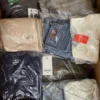 The photo shows a package with clothing in the category B.