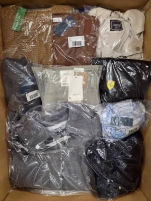 The photo shows a package with clothing in the category B.