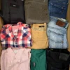 The photo shows a package with clothing in the category U.