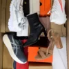 The photo shows a package with footwear in the category BS.