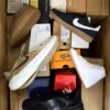 The photo shows a package with footwear in the category BS.