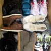 The photo shows a package with footwear in the category BSU.