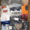 The photo shows a package with clothing in the category K.