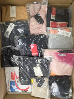 The photo shows a package with clothing in the category K.