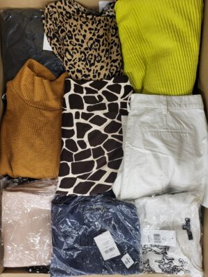 The photo shows a package with clothing in the category TSC.